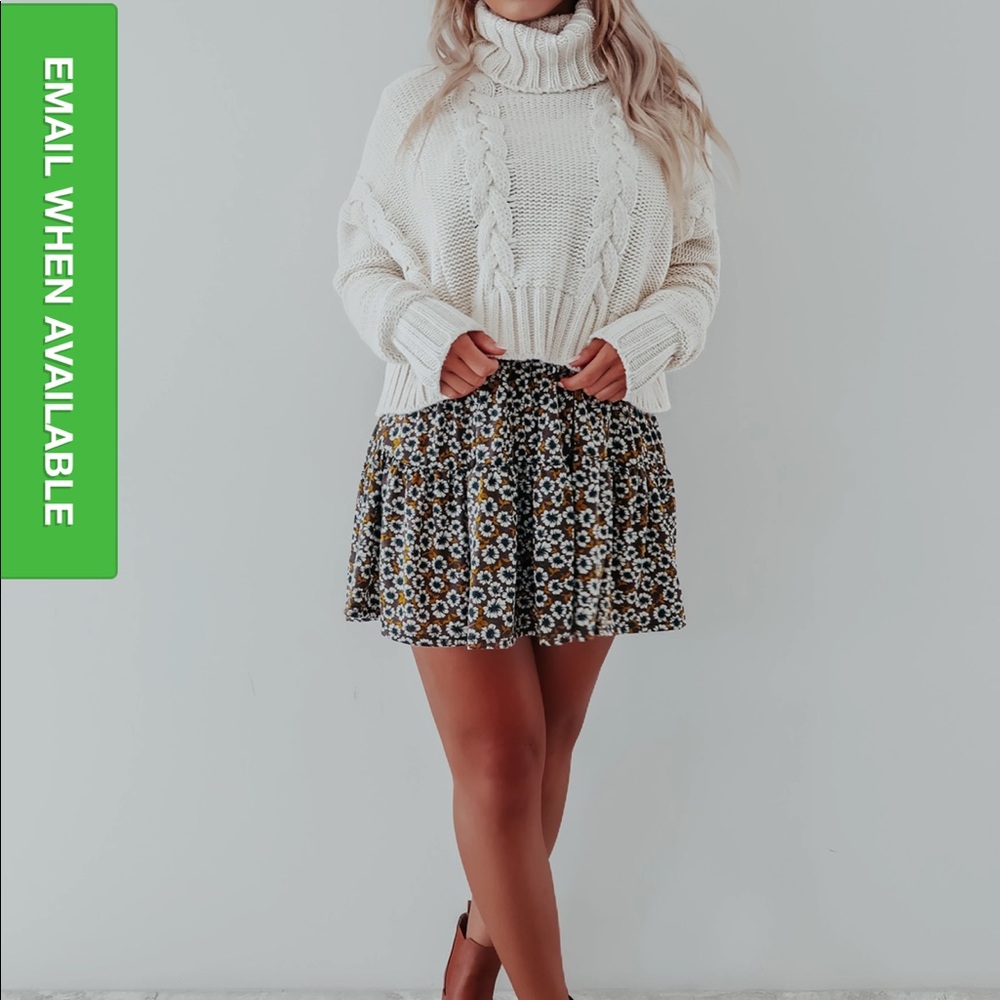Anthro Cropped turtle neck
